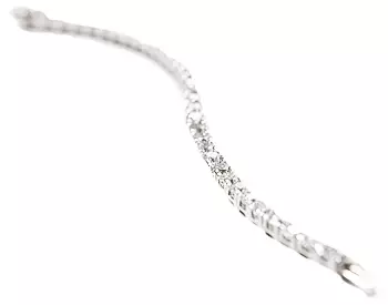 14K WHITE GOLD ROUND DIAMOND TENNIS BRACELET AT 5.00CTTW