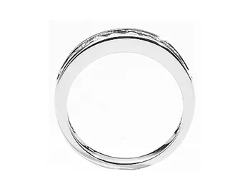 14K WHITE GOLD CHANNEL SET ROUND DIAMOND BAND 