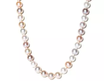 MULTI COLOR FRESH WATER PEARL STRAND NECKLACE 