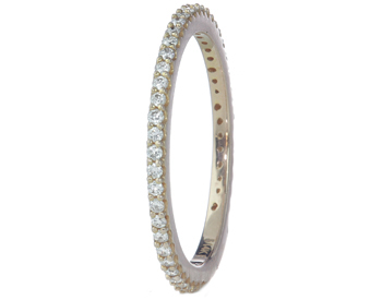 14K ROSE GOLD PAVE DIAMOND BAND