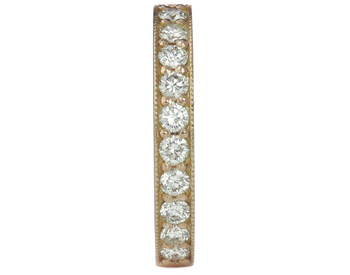 14K ROSE GOLD ROUND DIAMOND BAND