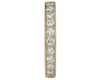 14K YELLOW GOLD ROUND DIAMOND BAND